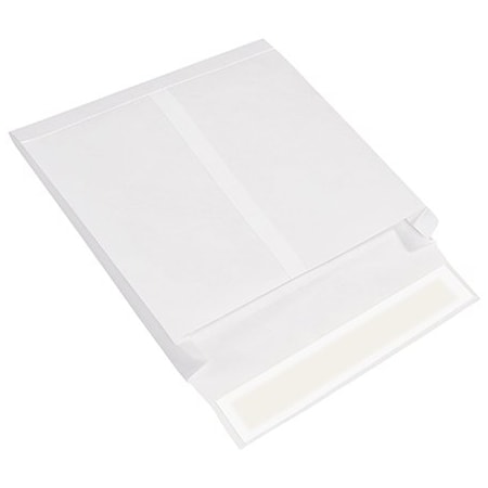 Bsc Preferred 10 x 13 x 2'' White Expandable Tyvek Envelopes, Side Opening, 100PK BUY00017013